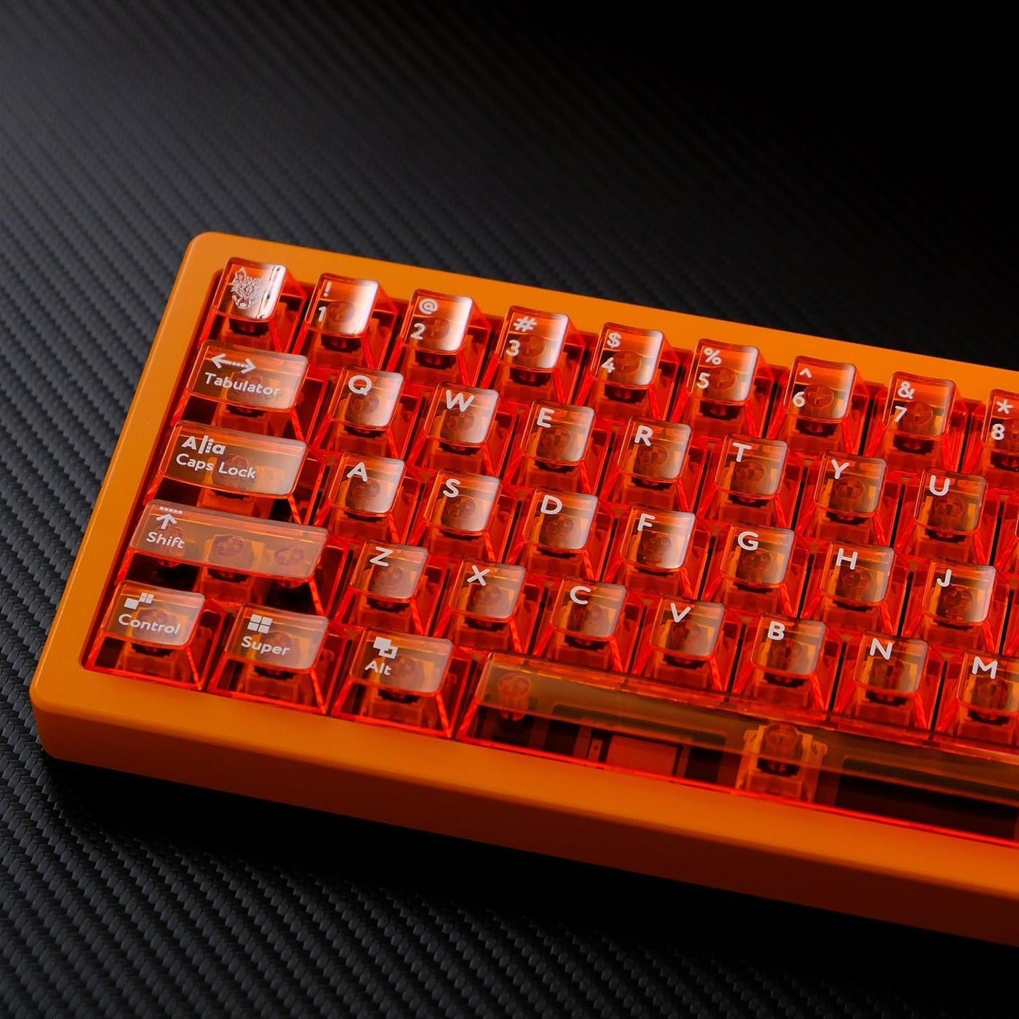 Aifei Crystal Orange Keycaps